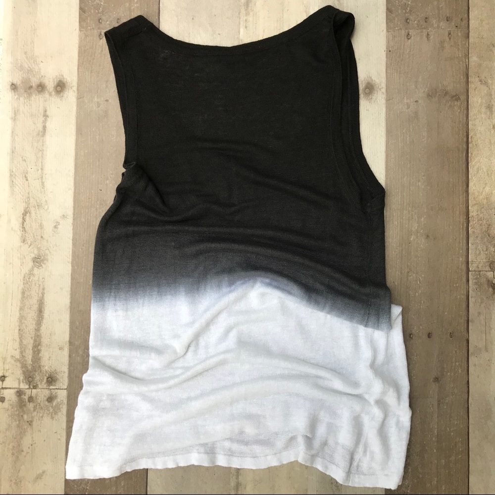 Pure Amici Linen 2 piece Ombre Tank & Hoodie Sz M